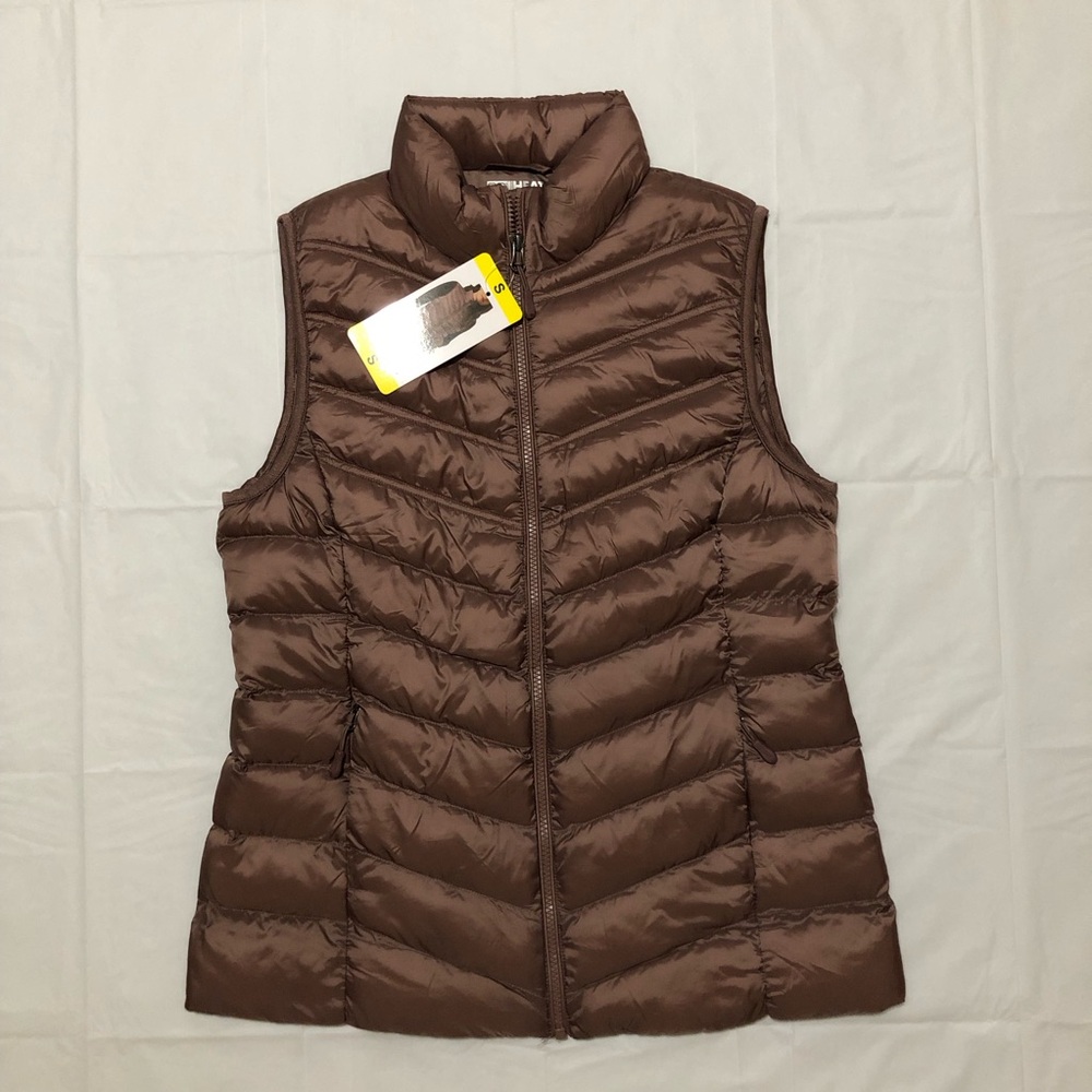 NWT 32 Degrees Women’s Stand Up Collar Full Zip Lightweight Pink Vest S